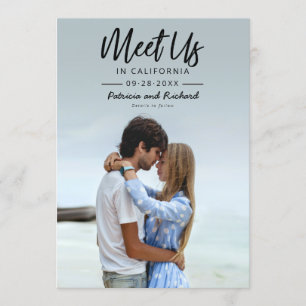 Invitación Simple Script Nos Encontramos En Save The Date Fot