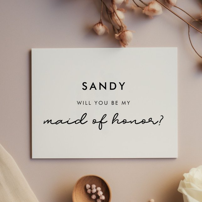 Invitación Simple Serás mi empleada de honor (Subido por el creador)