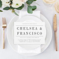 Simple Serif Moderno Typography Boda