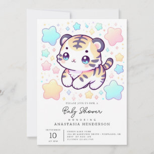 Invitación Simple Sweet Tiger Baby Shower