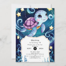 Simple Under the Sea Boho Turtle Birthday