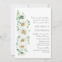 Simple White Daisies Floral Christian Boda