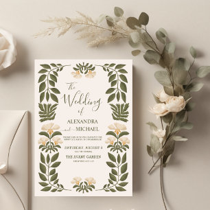 Invitación Simple Wildflowers Boda Jardín Botánico