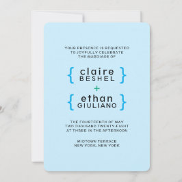 Invitación simple y colorida