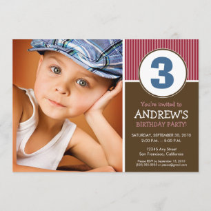 Invitación simple y dulce de chocolate/cumpleaños