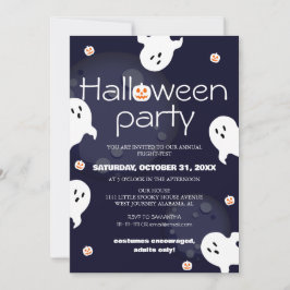 Invitación simple y elegante fiesta de disfraces de halloween