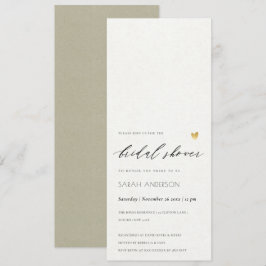 INVITACIÓN SIMPLE Y ELEGANTE TIPOGRAFÍA DE BARRIL DE ORO