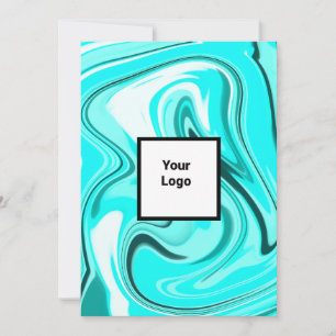 Invitación Simple y mínimo añadir el nombre de texto del logo