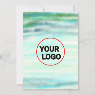 Invitación Simple y mínimo añadir el nombre de texto del logo