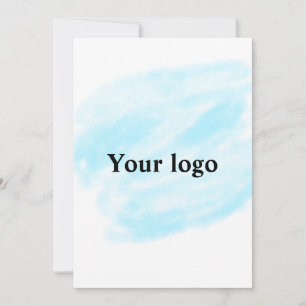 Invitación Simple y mínimo añadir el nombre de texto del logo