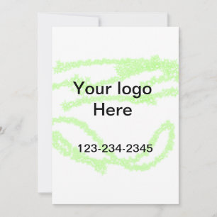 Invitación Simple y mínimo añadir el nombre de texto del logo
