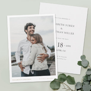 Invitación Simple y moderna Boda de oro salva la fecha