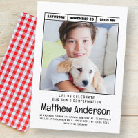 Simple y moderna foto Minimalista primera confirma