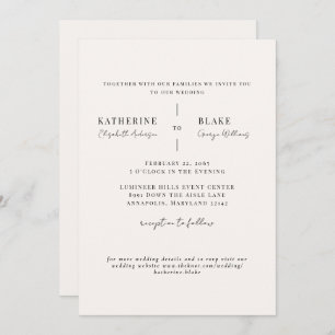 Invitación Simplemente Boda II del sitio web de champán liger