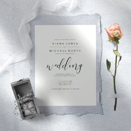 Invitación Simplemente Boda negro ID523