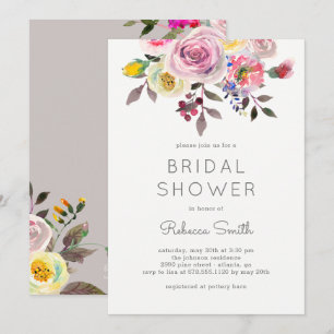 Invitación Simplemente Bonito Bridal Shower Invitation