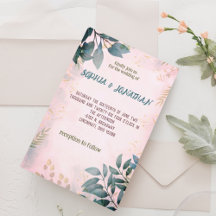 Simplemente Eucalyptus Greenery Wedding Invitation