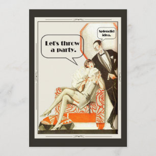 Invitación Simplemente fabuloso Fiesta Art Deco