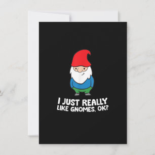 Invitación Simplemente Me Gustan Mucho Los Gnomos, Gnomos De 
