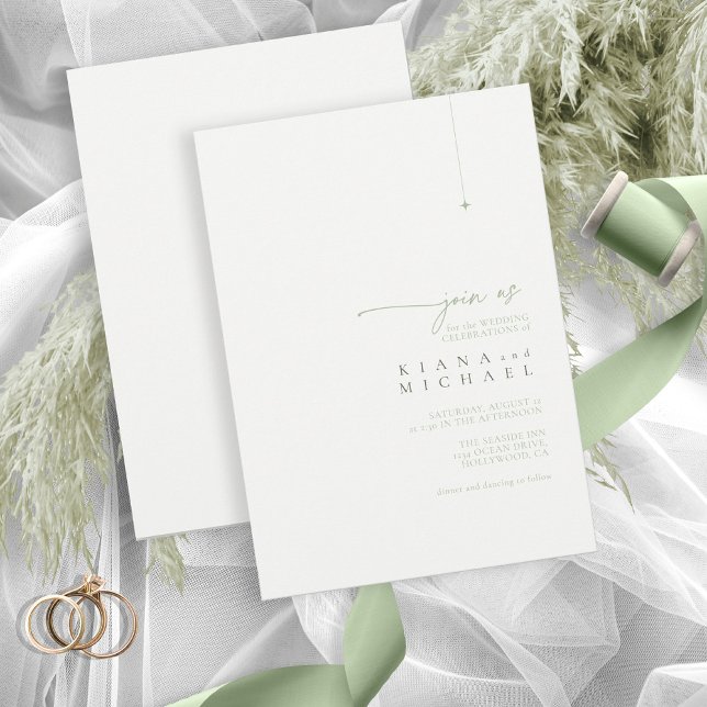 Invitación Simplemente Moda Boda Pearl White ID1046 (Subido por el creador)