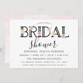 Invitación Simplemente Moda Floral Garden Bridal Shower