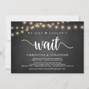 Invitación Simplemente no pudimos esperar, Fiesta de Elopamie