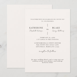 Invitación Simplemente Nosotros Sitio Web de Champagne Ligero