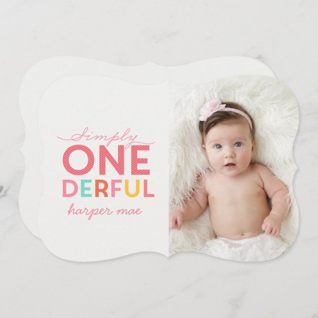 INVITACIÓN SIMPLEMENTE ONEDEROSO MARAVILLOSO (Anverso / Reverso)