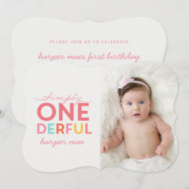 INVITACIÓN SIMPLEMENTE ONEDEROSO MARAVILLOSO