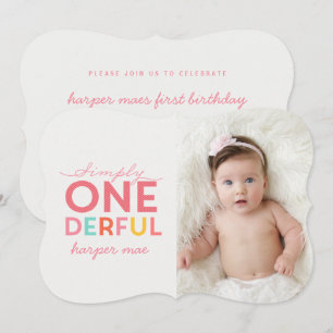 INVITACIÓN SIMPLEMENTE ONEDEROSO MARAVILLOSO