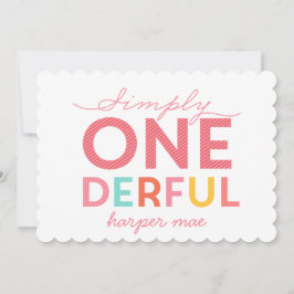 INVITACIÓN SIMPLEMENTE ONEDEROSO MARAVILLOSO