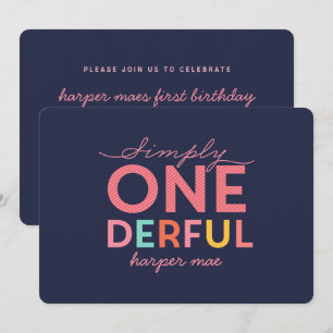 INVITACIÓN SIMPLEMENTE ONEDEROSO MARAVILLOSO