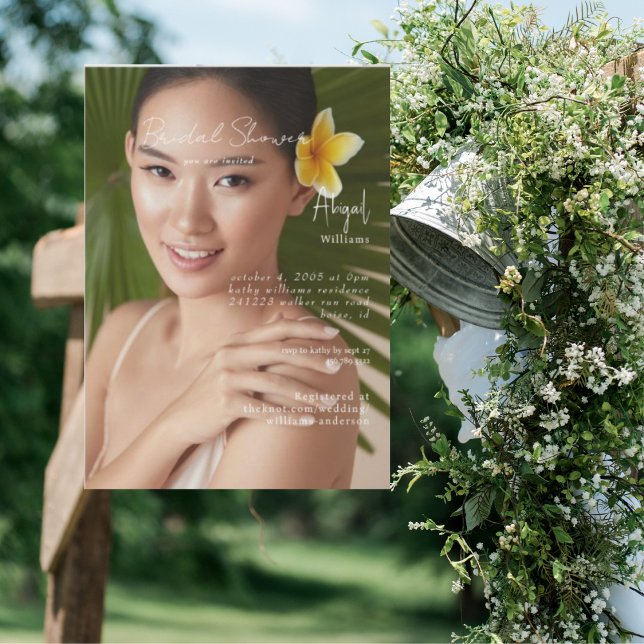 Invitación Simplemente su ducha de novia con foto de novia (Subido por el creador)