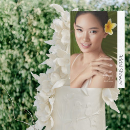 Invitación Simplemente su moderna ducha de novia fotográfica