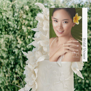 Invitación Simplemente su moderna ducha de novia fotográfica