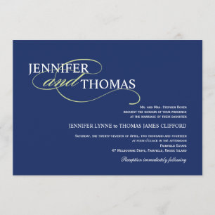 Invitación Simplicidad elegante de la tipografía moderna de