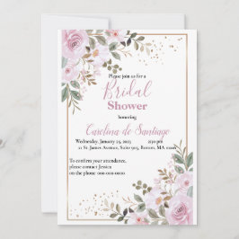 Invitación Simply Elegant Bridal Shower Invitation