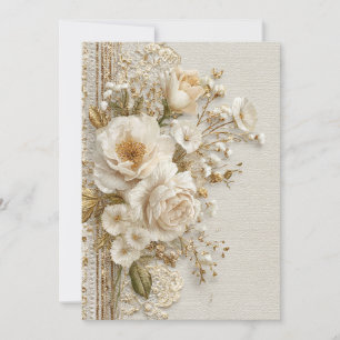 Invitación Sin tiempo juntos Vintage Lace