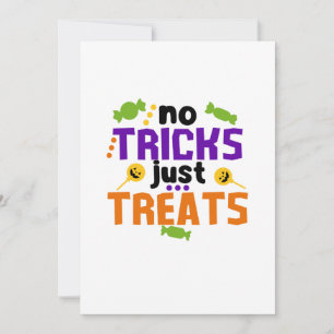 Invitación Sin Trucos Solo Golosinas