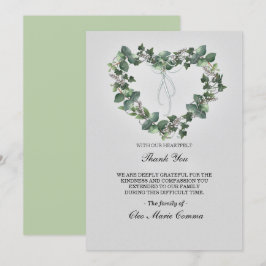 Invitación Sincera solidaridad de la familia del corazón flor