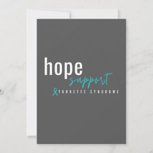 Invitación síndrome de tourette. apoyo de esperanza. Invitaci
