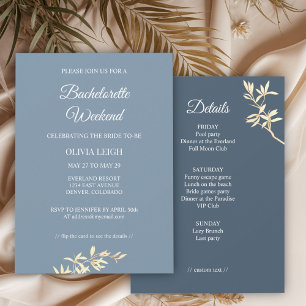 Invitación Sinfonía floral eterna Bachelorette Weekend