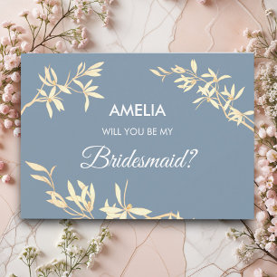 Invitación Sinfonía floral eterna ¿Serás mi dama de honor?