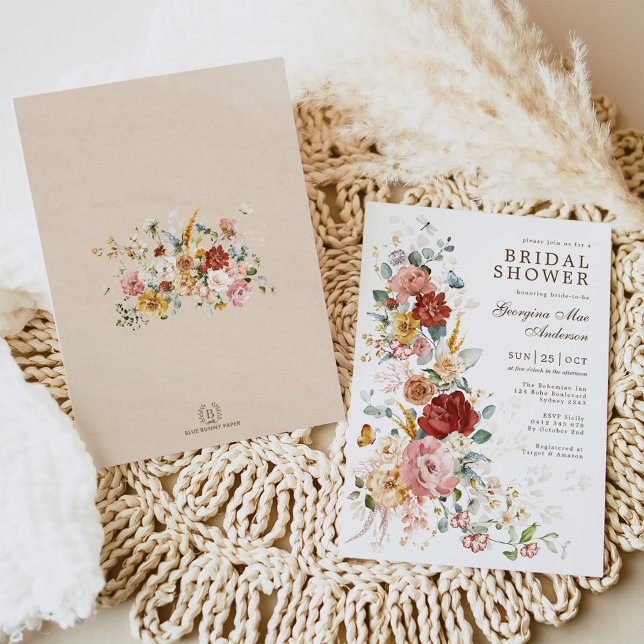 Invitación Sinfonía floral | Moda Jardín Flor Ducha Bridal (Subido por el creador)