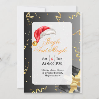 Invitación Singles and Friends Christmas Party Invite 