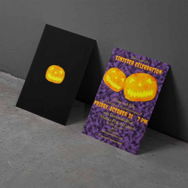 Invitación Siniestra fiesta de Halloween (Subido por el creador)