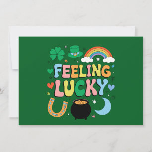 Invitación Sintiéndose afortunado Día de San Patrón Charm Irl