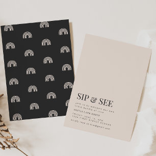 Invitación Sip en blanco y negro y ver Fiestas invitan a las 