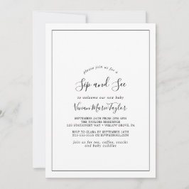 Invitación Sip minimalista y ver