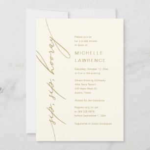 Invitación Sip, Sip, Hooray, Celebración de Fiesta de ducha d